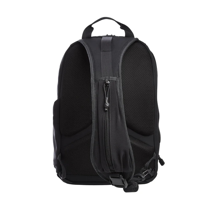 Rear view of the Vertx Siege 15L Sling Bag in Black, displaying the ambidextrous shoulder strap.