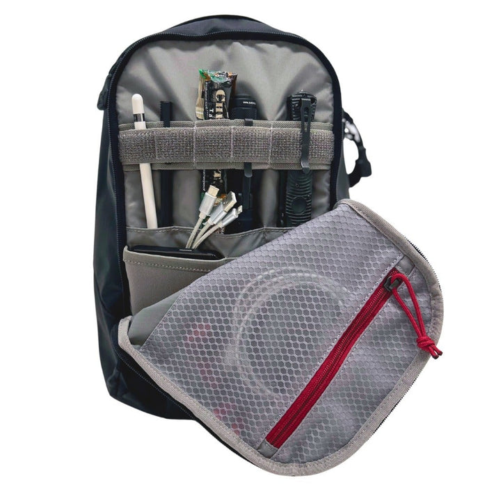 vertx urban ghost sling bag interior organizer for edc items
