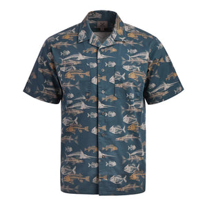 Vertx Dadeland CCW Shirt in Dead Blue Sea print front view