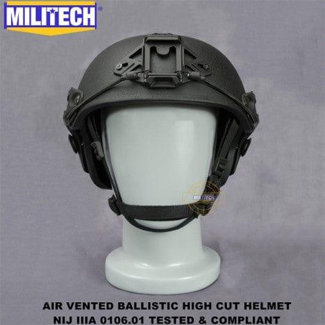 Black AirFrame Style Ballistic Helmet | NIJ Level IIIA - Atomic Defense