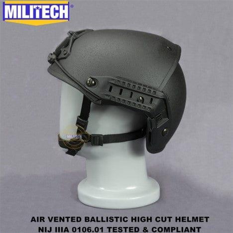 Black AirFrame Style Ballistic Helmet | NIJ Level IIIA - Atomic Defense