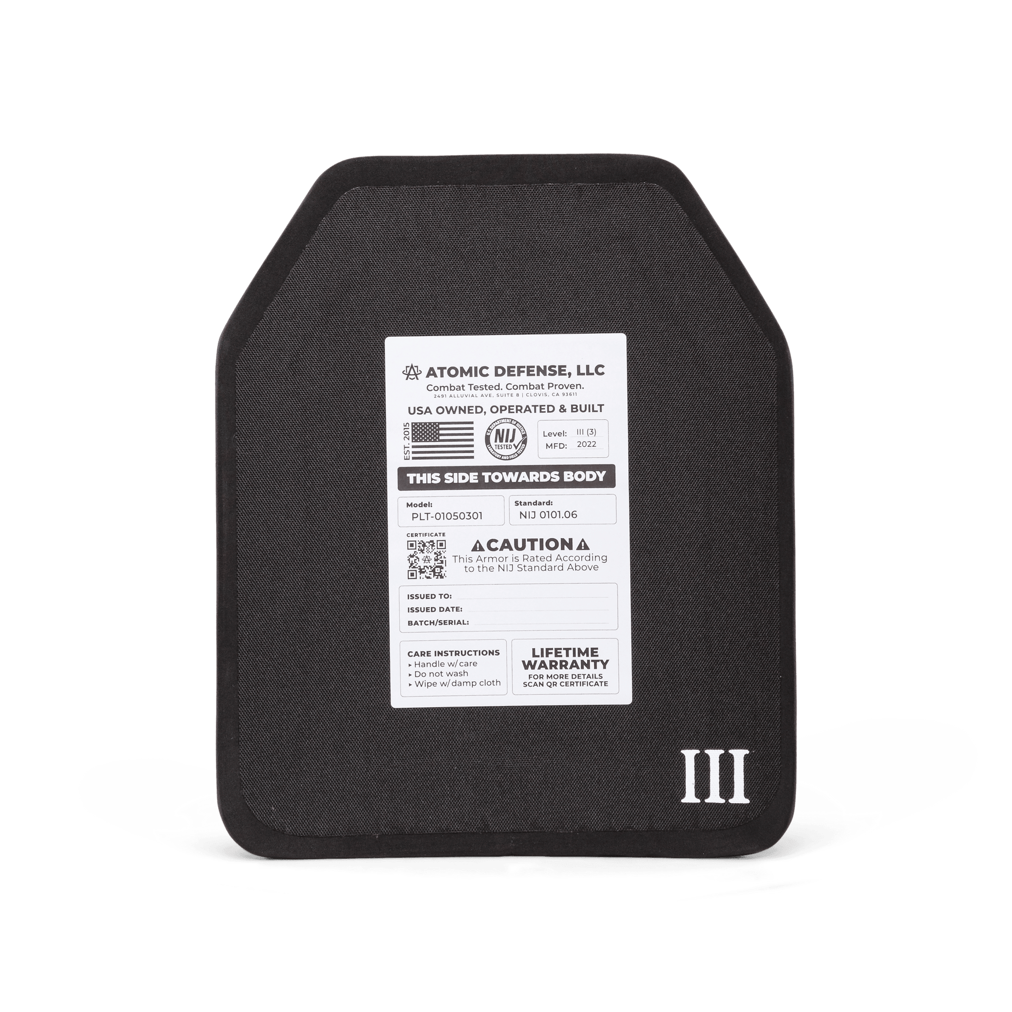 Bulletproof Backpack Insert | Level 3A, 3 and 4 Options — Atomic Defense