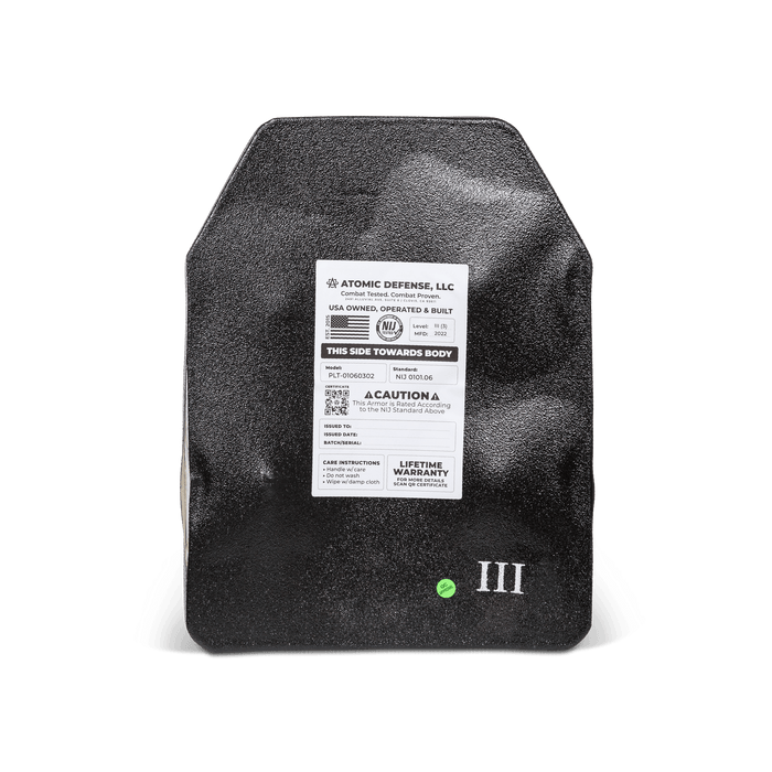 Bulletproof Backpack Insert Level 3A 3 and 4 Options Atomic
