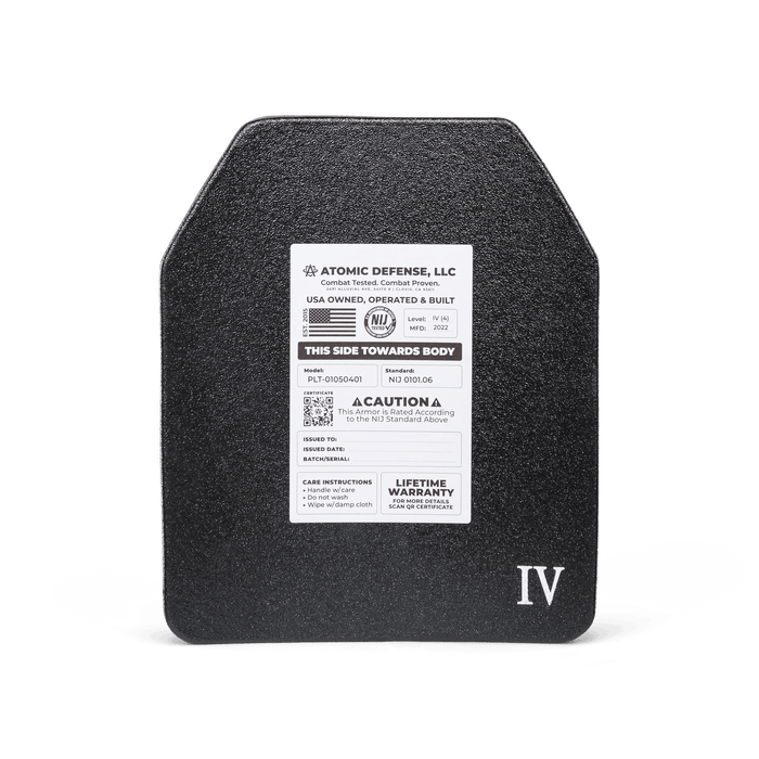 NIJ Level IV Plate - Ballistic Body Armor | Atomic Defense NIJ Level IV Plate - Ballistic Body Armor | Atomic Defense