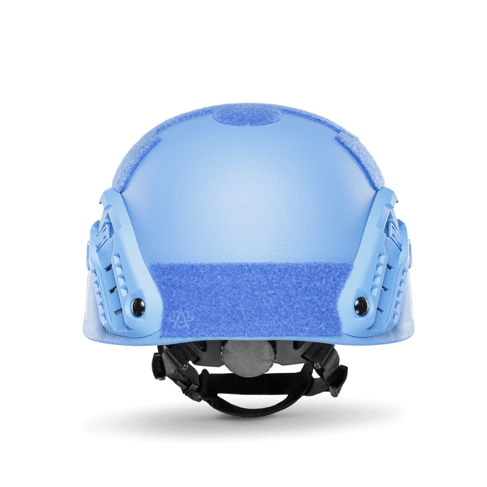 United Nations Ballistic Helmets | UN Contractor | NIJ Level IIIA+ | Dark or Light Blue - Atomic Defense